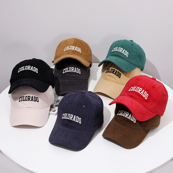 Women's fashionable cotton cap with embroidered lettering Bowlift