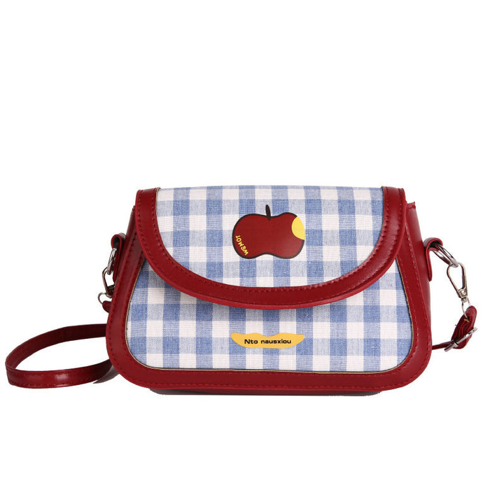 Playful Gingham Pattern Handbag Bowlift