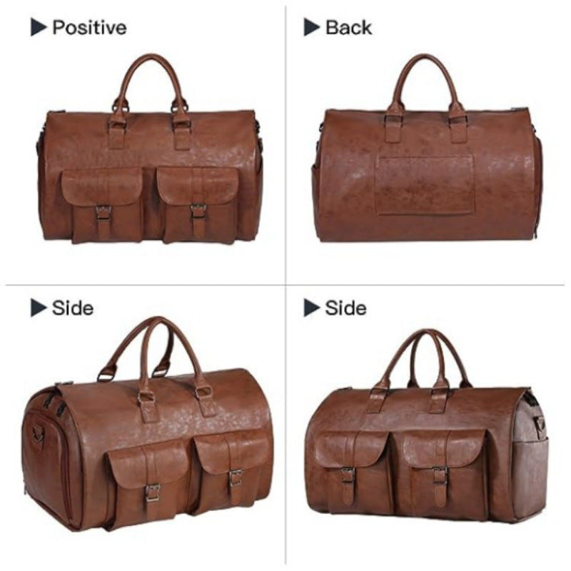 Elegant Travel Bag in Vintage Look with Multiple Pockets Bowlift