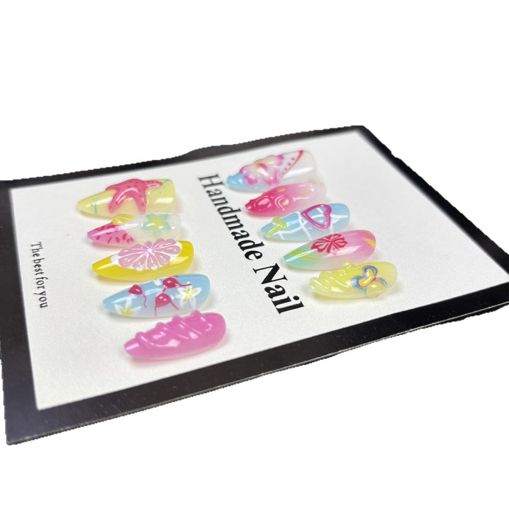 Artistic Themed Press-On Nail Tips Bowlift