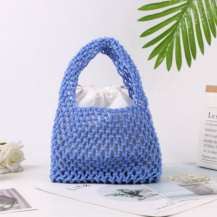Hand-knotted tote bag made of natural cotton Bowlift