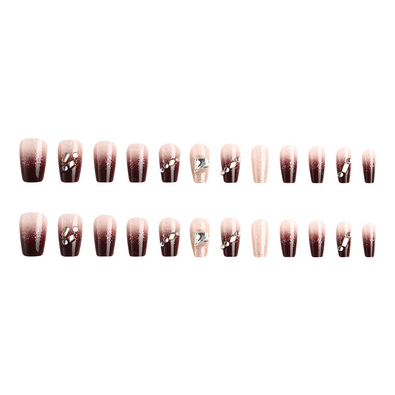 Artificials nails with glitter embellishments and elegant accents Bowlift
