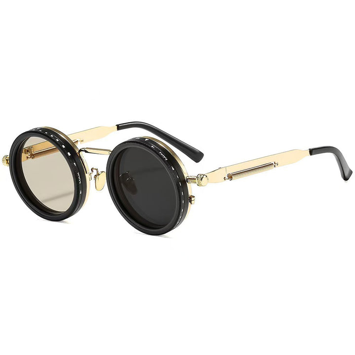 Ladies vintage inspired round sunglasses with unique frame Bowlift
