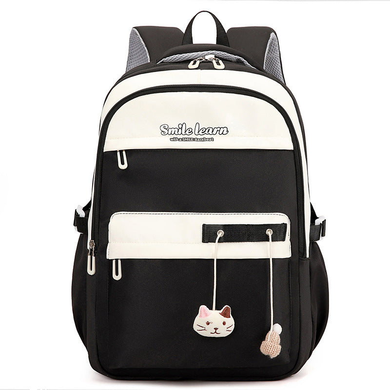 Cute Cat-Themed School Backpack