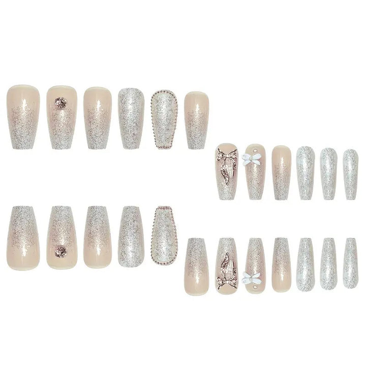 3D Glitter Nail Art Extensions Bowlift