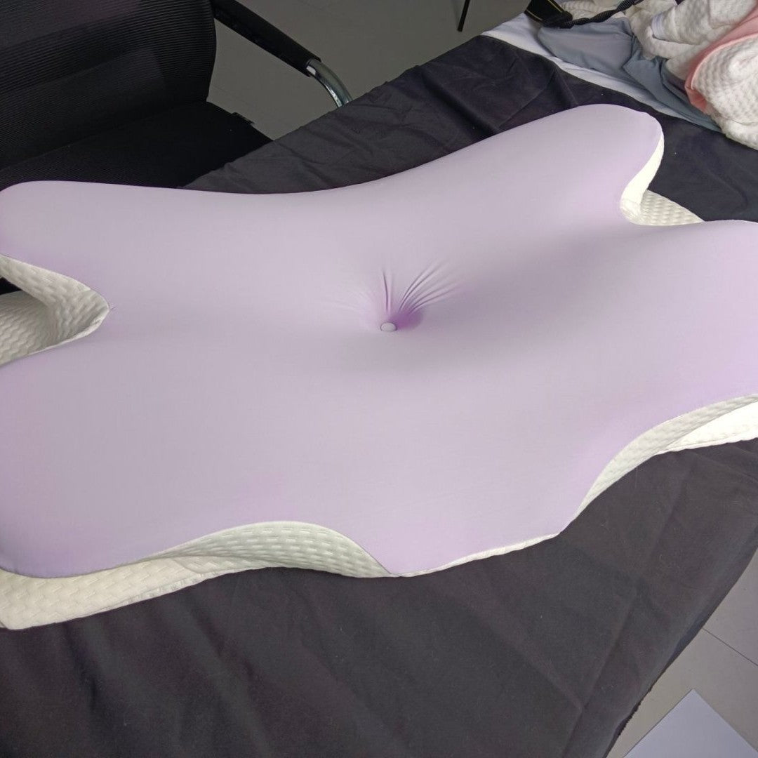 Ergonomic contour pillow with cooling surface Bowlift
