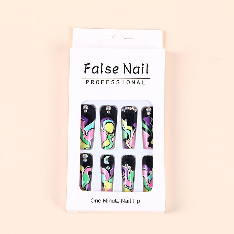 Creative wave pattern artificial nails Bowlift