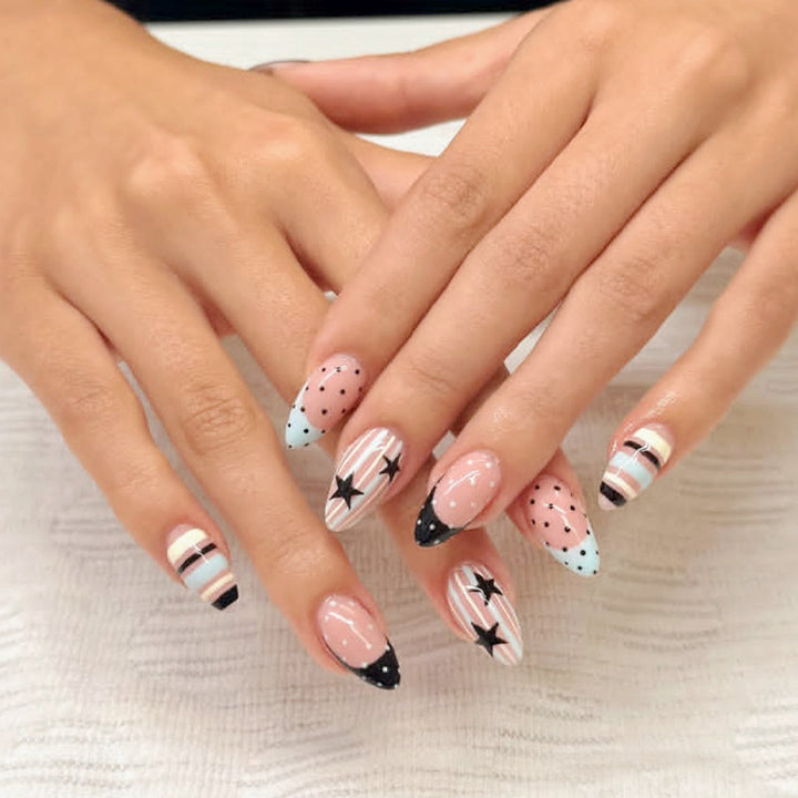 Artistic Gradient Press-On Nail Set Bowlift