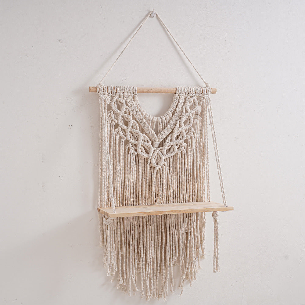 Decorative Macramé Wall Hanging Shelf Bowlift