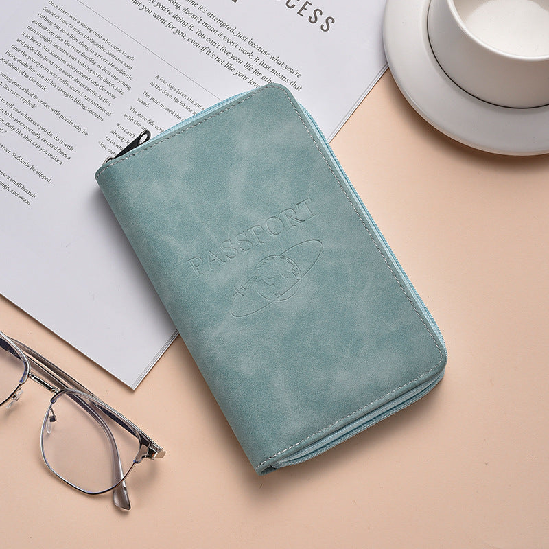 Stylish Zippered Passport Holder Bowlift