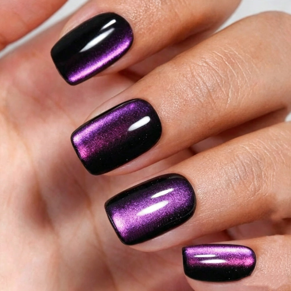 Iridescent Mirror Press-On Nails Bowlift