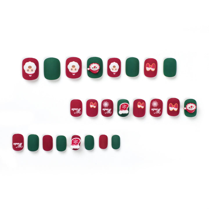 Christmas nail art with festive design Bowlift