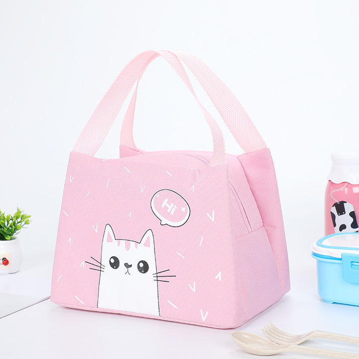 Cute Bear Print Insulated Lunch Bag Bowlift
