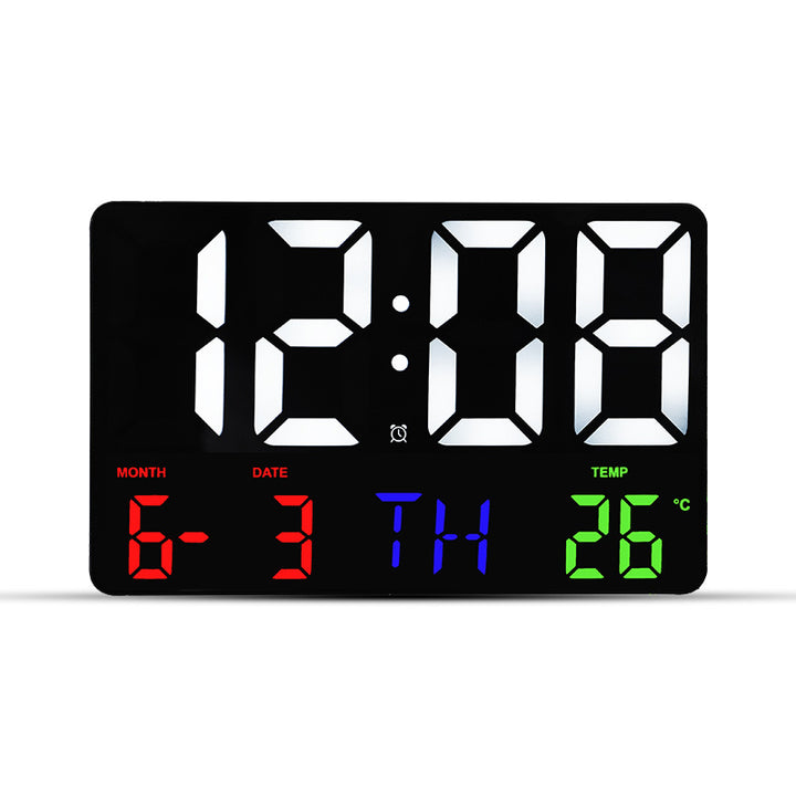 Digital wall clock with multifunctional LED display Bowlift