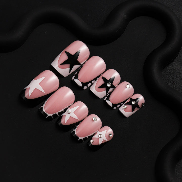 Elegant Artistic Press-On Nail Art Set Bowlift