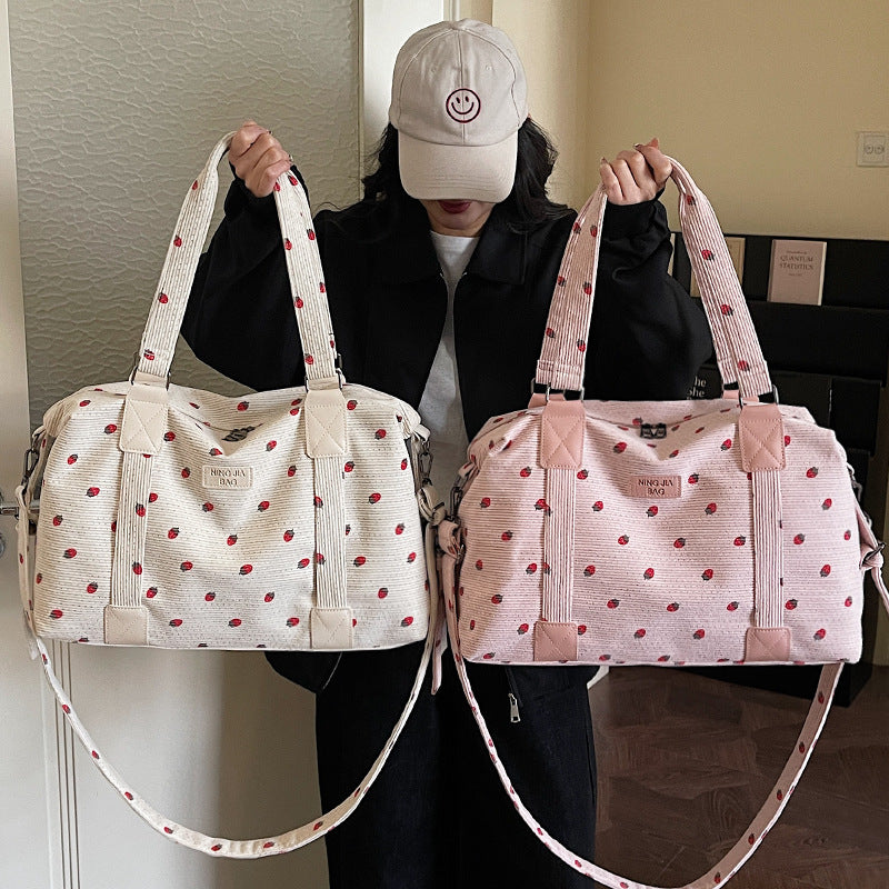 Playful Floral Travel Duffel Bag