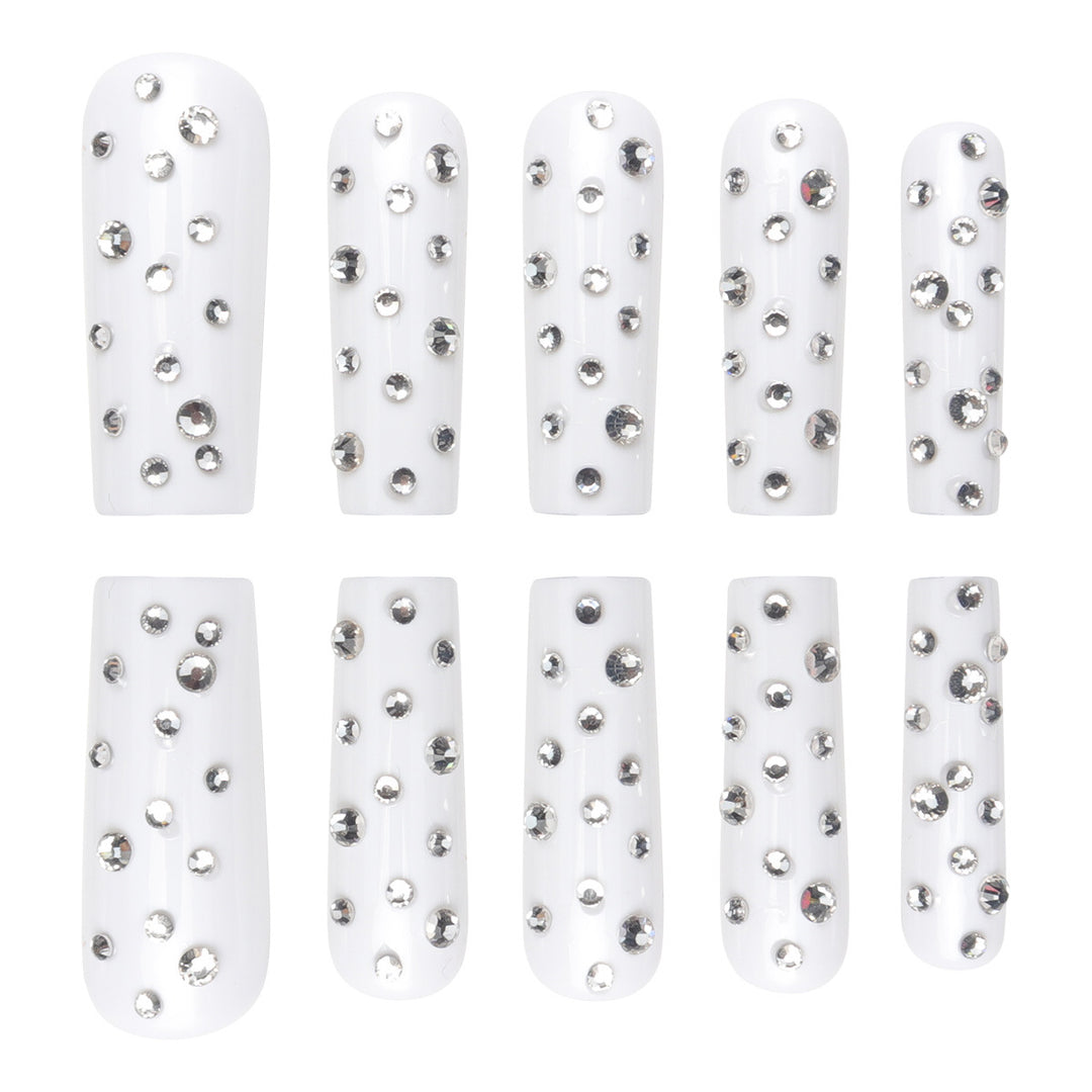 Decorative Rhinestone Nail Tips Bowlift