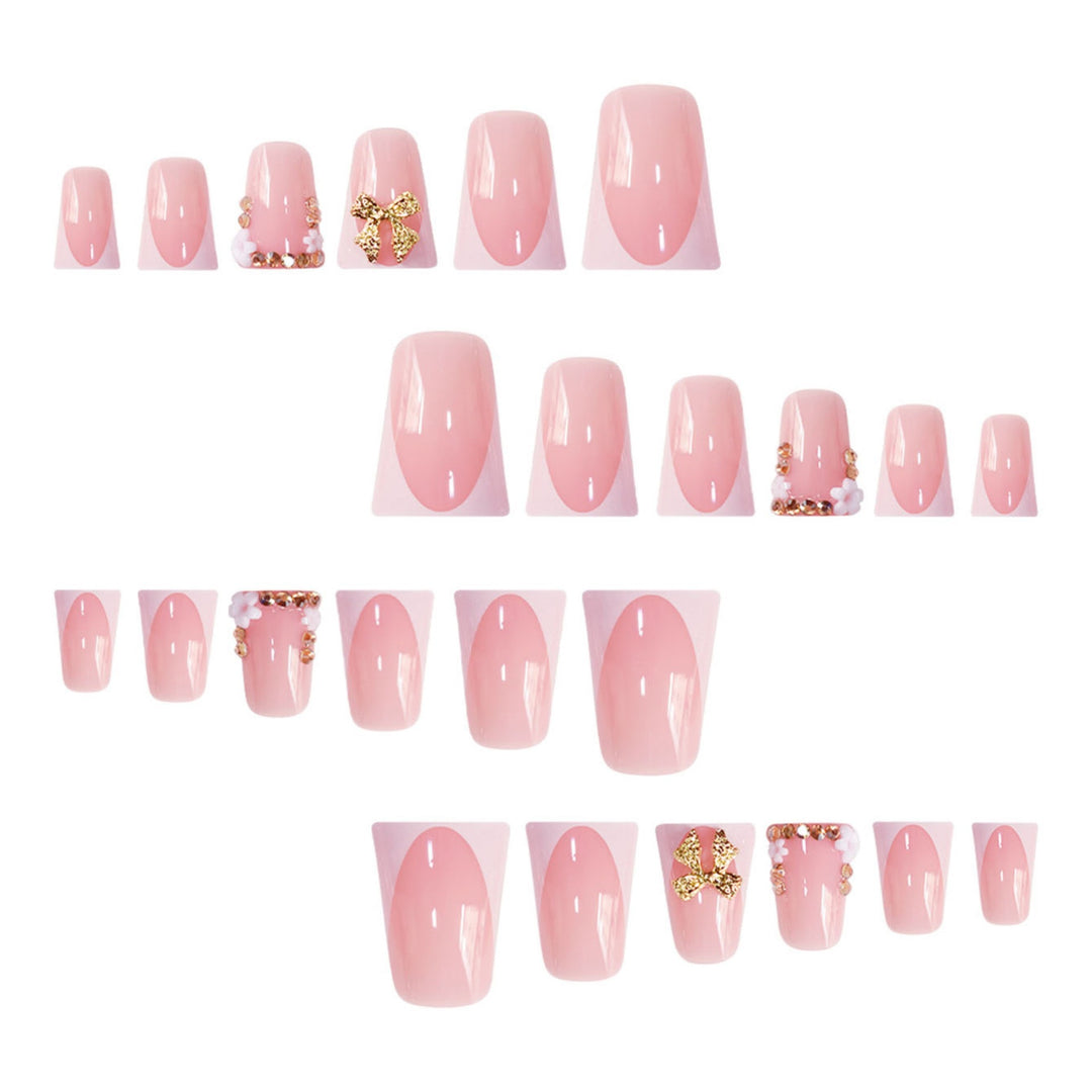 Decorative Nail Art with Glittering Bow Bowlift