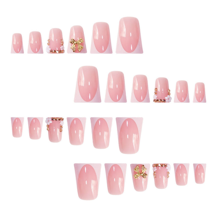 Decorative Nail Art with Glittering Bow Bowlift
