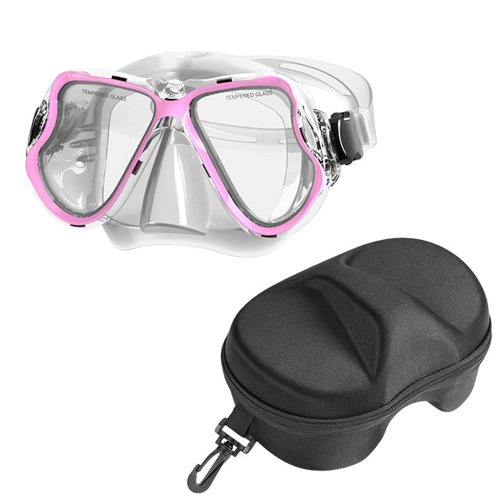 Diving mask with wide field of vision and comfortable wearing comfort Bowlift