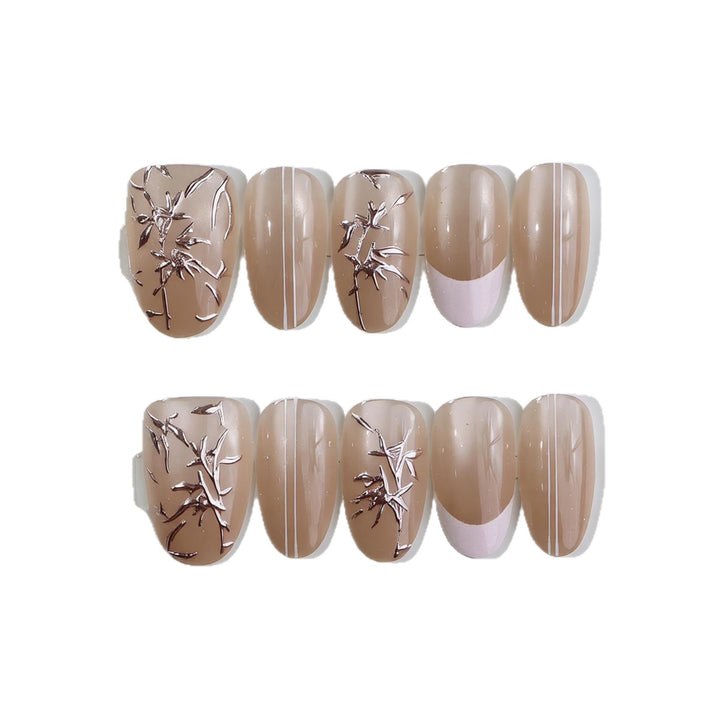 Elegant Nail Art Set with Artistic Designs Bowlift