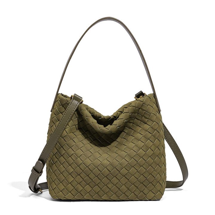 Textured Vegan Leather Crossbody Bag Bowlift