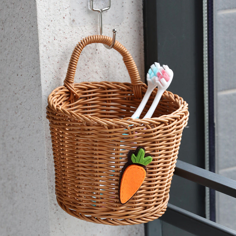 Handcrafted Woven Storage Basket with Ergonomic Handles Bowlift