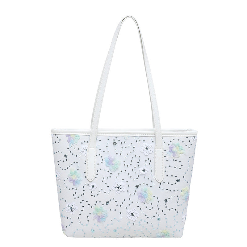 WoFloral Embellished Tote Bag Bowlift
