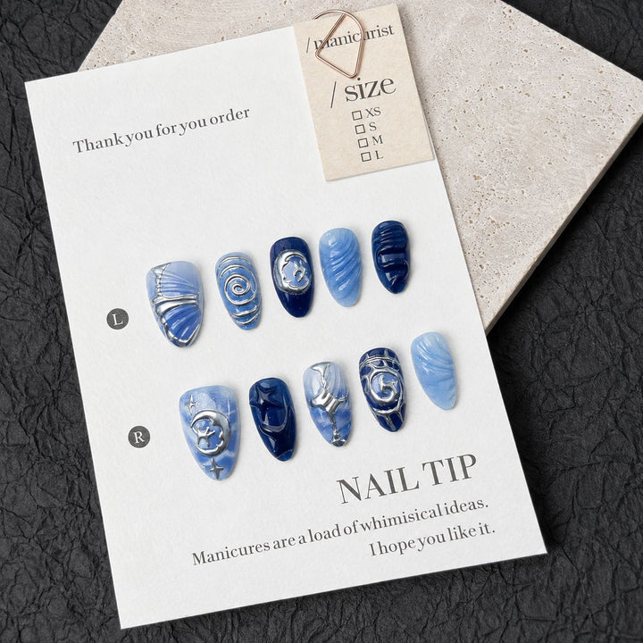 Premium Decorated Nail Art Tips Bowlift