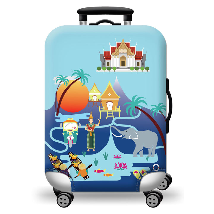 Geometric Travel Hard Shell Suitcase Bowlift