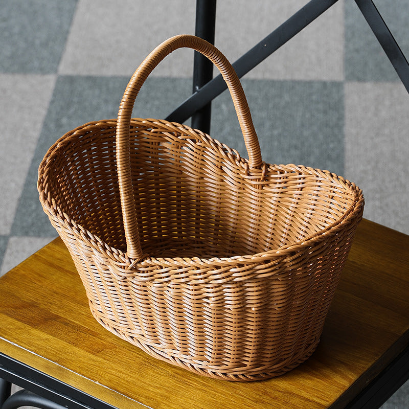 Handwoven Market Basket Bowlift