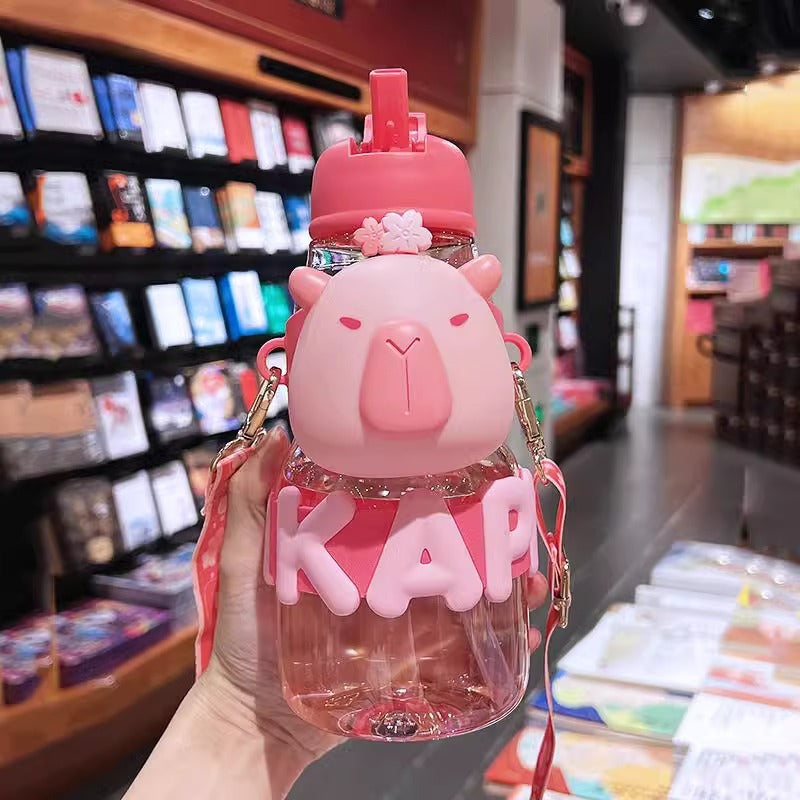 Women’s water bottle with interactive design and stylish character element Bowlift