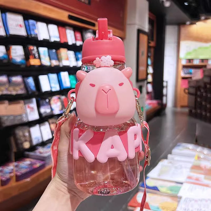 Women’s water bottle with interactive design and stylish character element Bowlift
