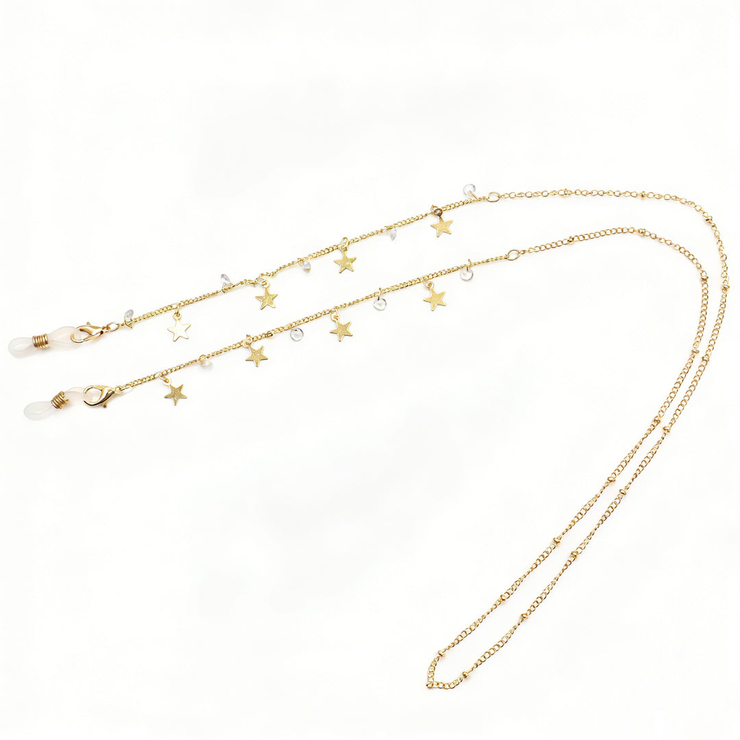 Cross-Embellished Eyewear Chain Bowlift