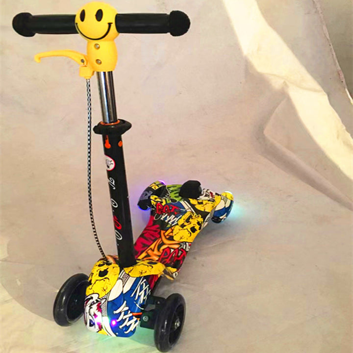 LED-Illuminated Trick Scooter Bowlift