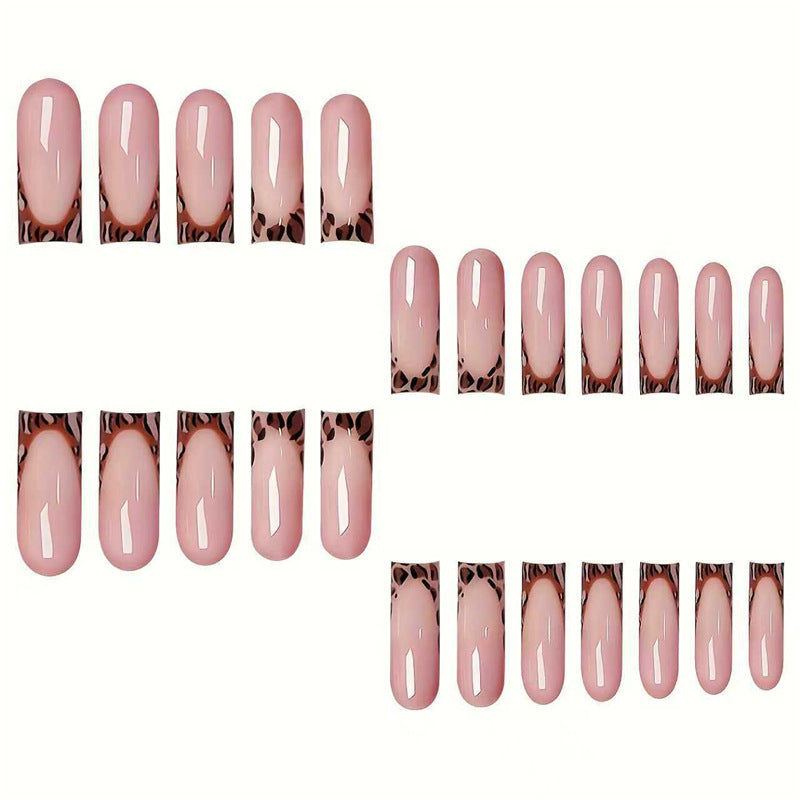 Trendy French Tip Press-On Nail Set Bowlift