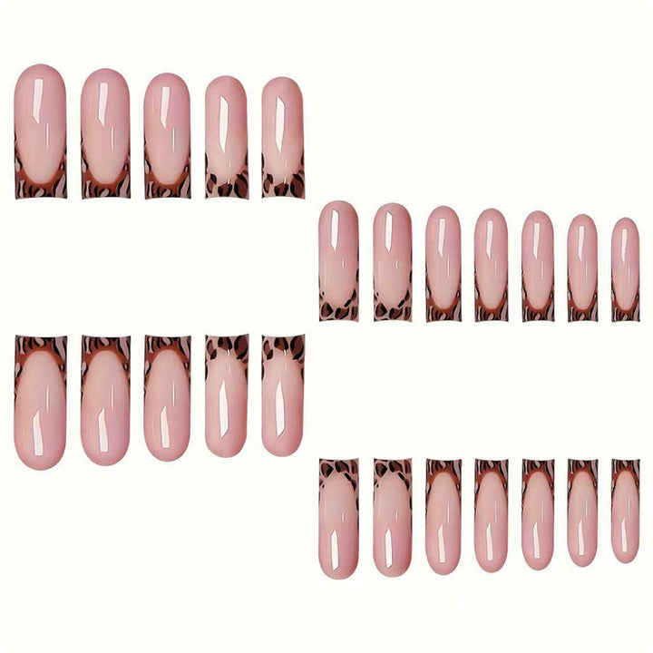 Trendy French Tip Press-On Nail Set Bowlift