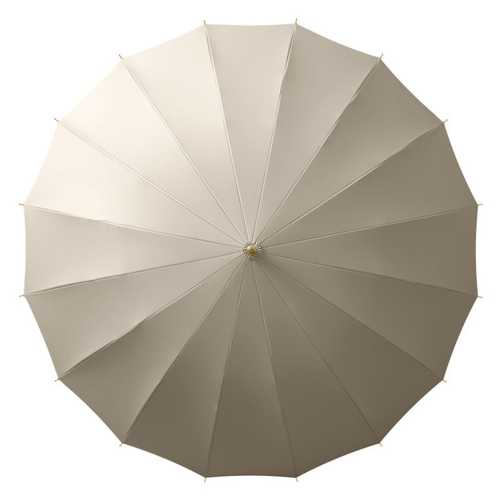 Ladies elegant and windproof folding umbrella with ergonomic handle Bowlift