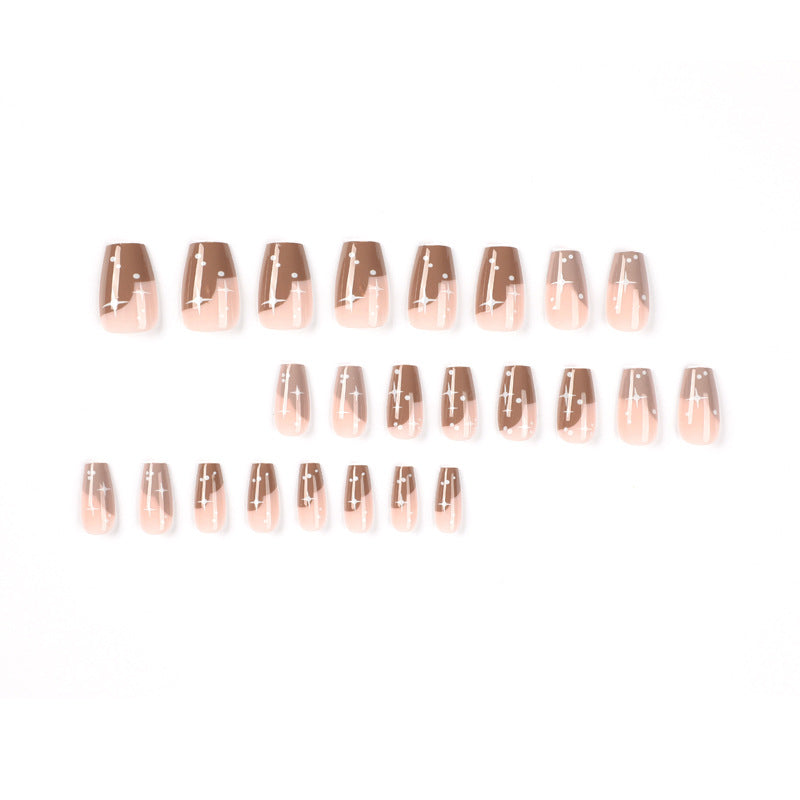 Artful Nail Extensions with Modern Color Design Bowlift