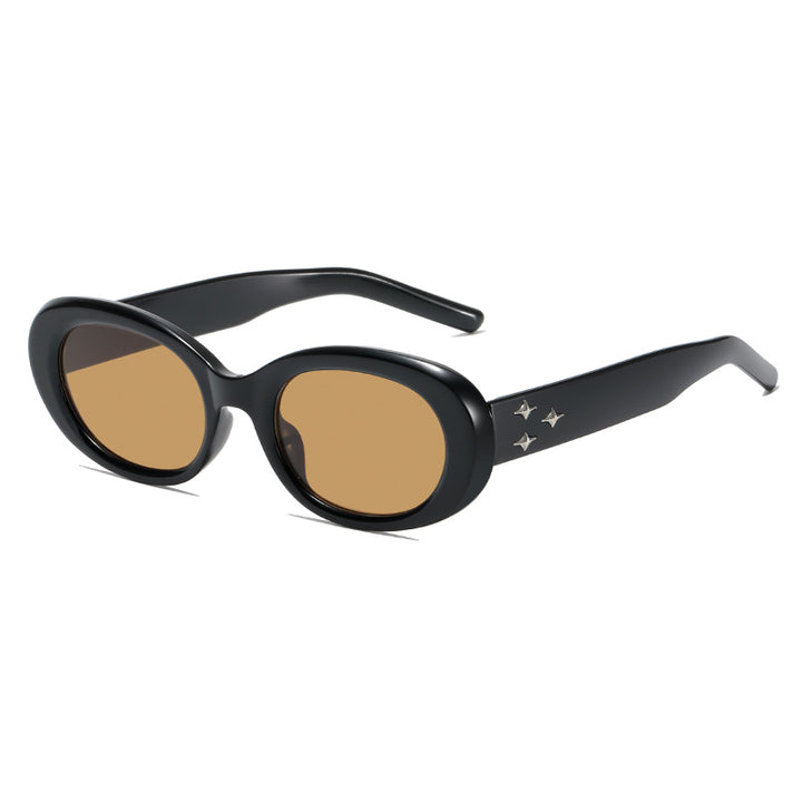 Retro Oval Frame Sunglasses Bowlift