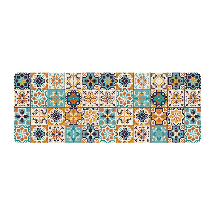 Vintage Tile Design Kitchen Runner Mat Bowlift