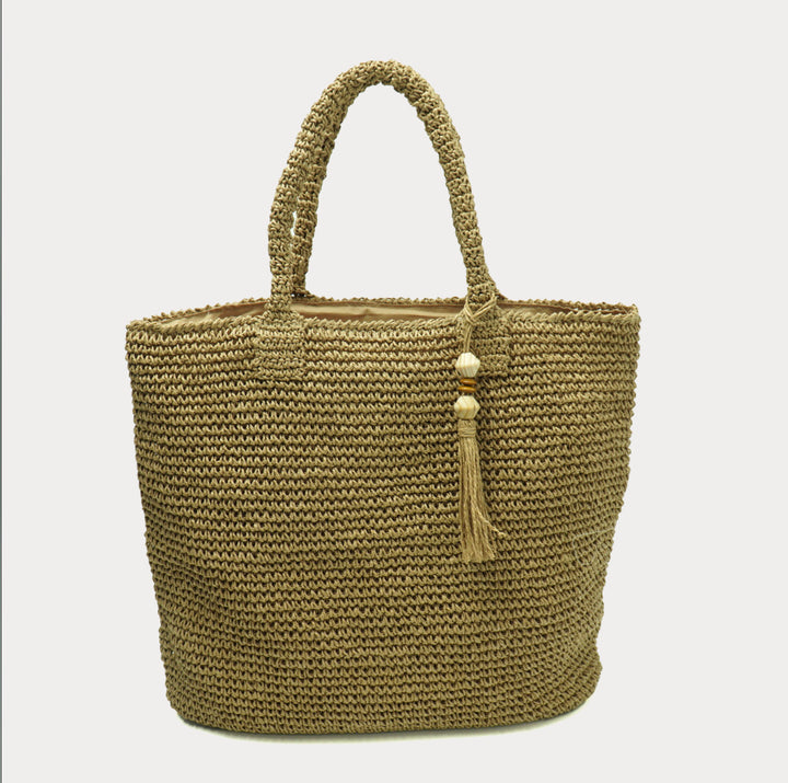 Braided natural material bag Bowlift