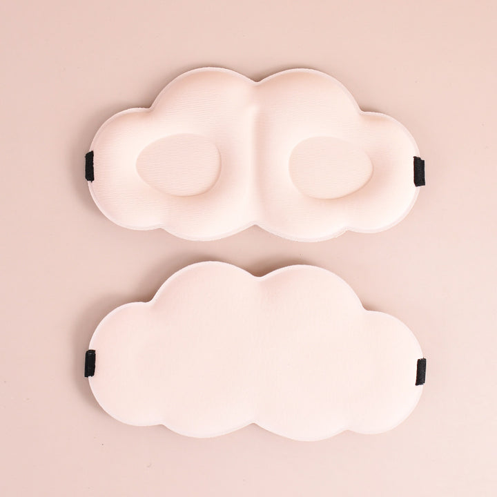 Women's cute cloud sleep mask made of memory foam with ergonomic padding and adjustable elastic band Bowlift
