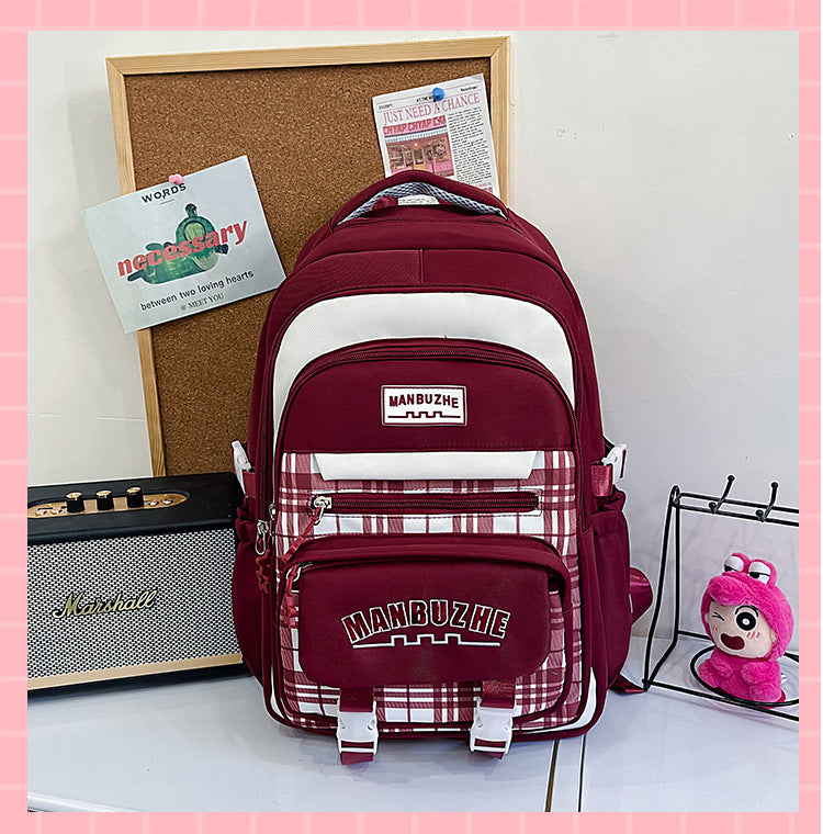 Casual Lightweight School Backpack Bowlift