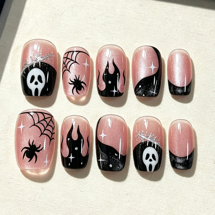 Halloween Theme Press-On Nail Set Bowlift