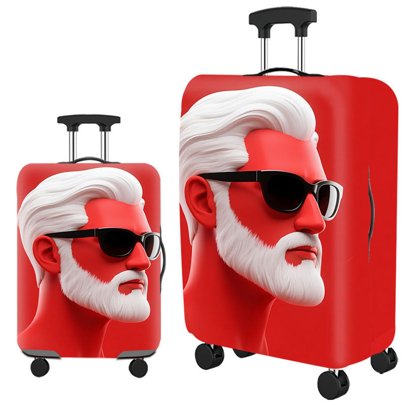 Tropical Leaf Print Hard Shell Luggage Bowlift