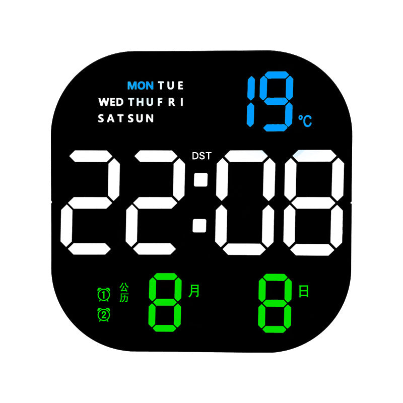 Digital Alarm Clock with Thermometer and Hygrometer Bowlift
