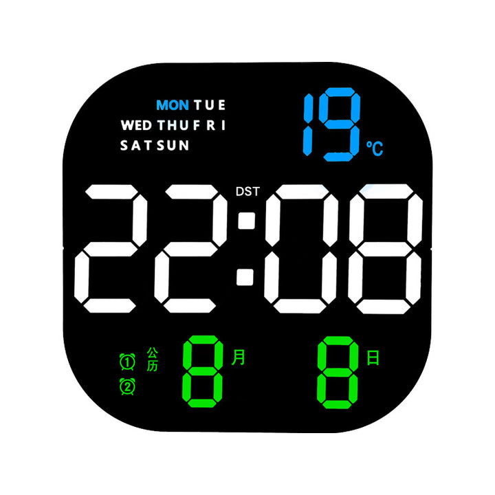 Digital Alarm Clock with Thermometer and Hygrometer Bowlift