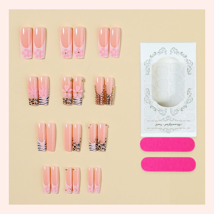 Elegant Decorative Press-On Nail Set Bowlift 1788495542