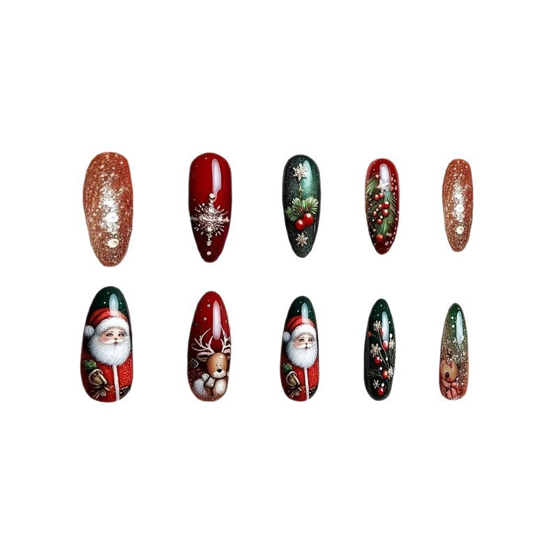 Holiday Themed Decorative Nail Art Bowlift
